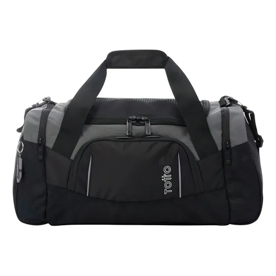 Bolso De Viaje Amplio Deportivo Totto Color Gris Oscuro