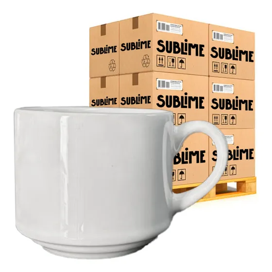 12 Xícaras Para Sublimação Sublime 180ml Qualidade Resinada