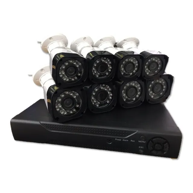Kit De Cámaras De Seguridad De 8 Canales Cctv 