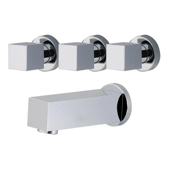 Griferia Ducha Bañera Jacuzzi Fp Quadra 8