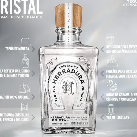 Tequila Herradura Cristal 700 ml
