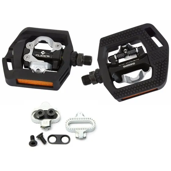 Pedal Shimano T421 Click'r Plataforma E Clip Dupla Face