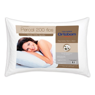 Kit Travesseiro 04 Peças Percal Com 200 Fios - Ortobom Cor Branco Kit Travesseiro 04 Peças Percal Com 200 Fios - Ortobom Cor Branco