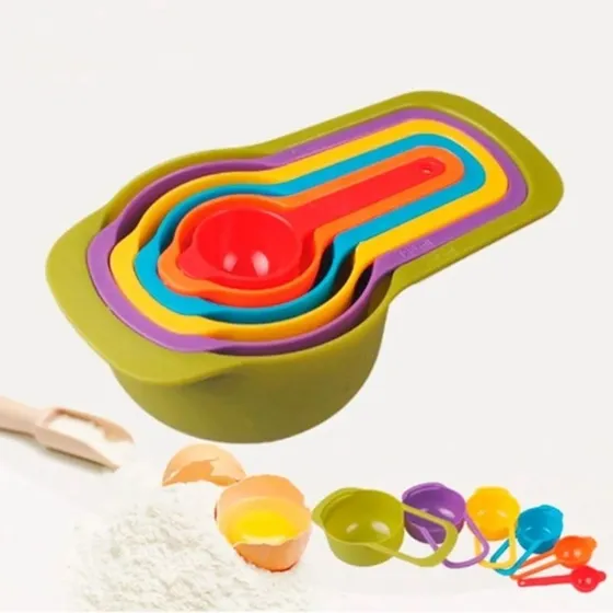 Taza Medidora Cucharas Medidoras Repostreria 6pz Gramos Coci Color