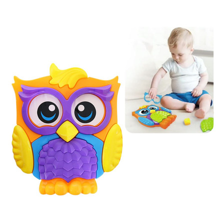 Brinquedo Quebra-cabeça Corujinha Educativo Bebê Infantil Brinquedo Quebra-cabeça Corujinha Educativo Bebê Infantil