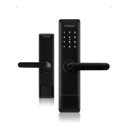 Fechadura Digital Pado Fde-600w Ip55 Externa Chuva Sol Reforçada Máquina 3 Pinos Alta Segurança Preto