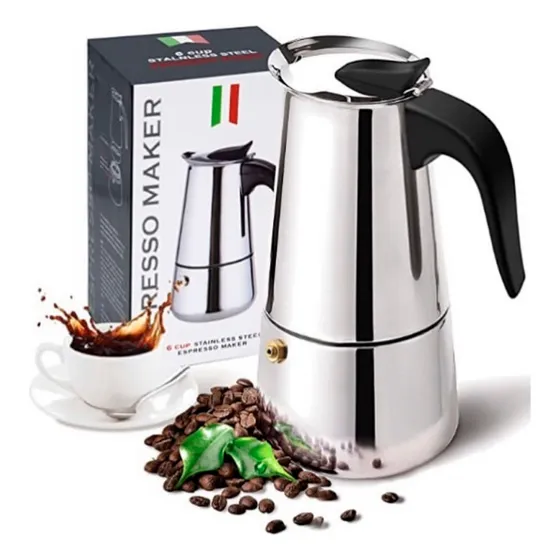 Cafetera Italiana Aluminio Express Café 120ml Hogar 09273