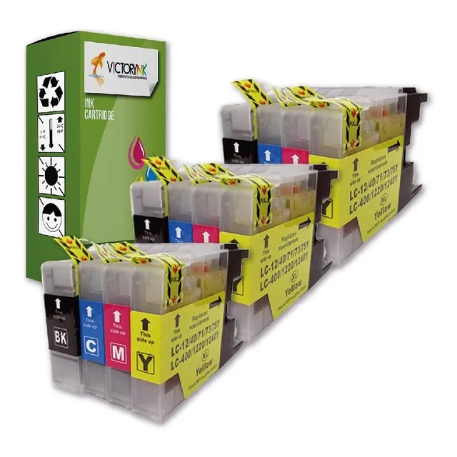 Kit 12 Cartuchos Tinta Genérico Para Brother Lc 75