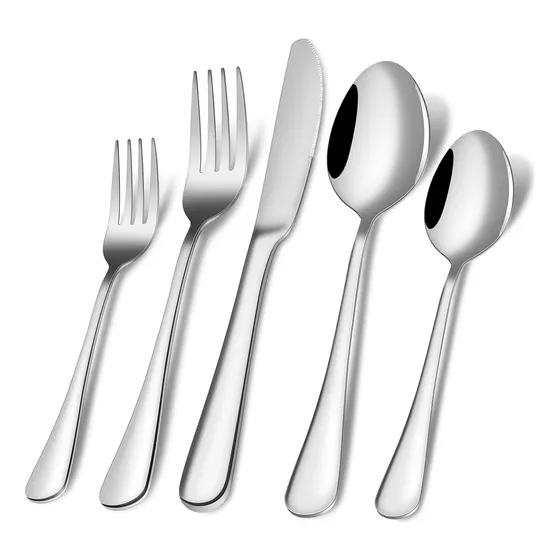 Juego De Cubiertos De 5 Piezas Para 1, Juego De Cubiertos De