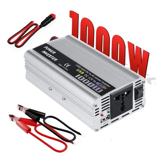 Convertidor De Corriente Auto Para Auto 1000w 12a 110v