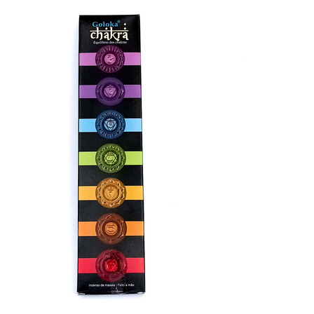 Incenso Indiano Goloka 7 Chakras 15g Incenso Indiano Goloka 7 Chakras 15g