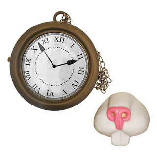 Colar De Relógio De Bolso Com Nariz De Para Festa De Colar De Relógio De Bolso Com Nariz De Para Festa De
