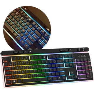 Teclado Semi Mecanico Gamer Sem Barulho Rgb Sem Fio Abnt2 Teclado Semi Mecanico Gamer Sem Barulho Rgb Sem Fio Abnt2