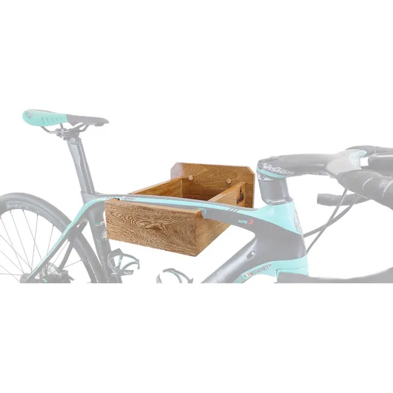Soporte Bicicleta Pared Madera (100% Roble) Resistente-obseq Color Marrón