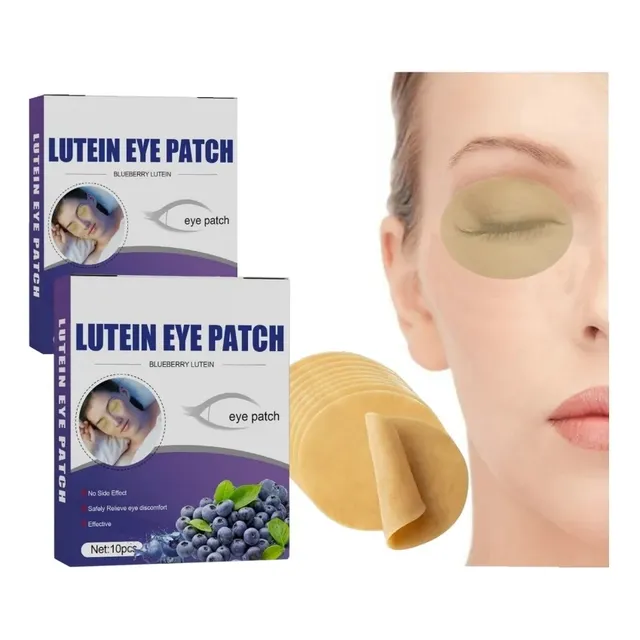 2 Parches Para Los Ojos Y Blueberry Lutein Eye Patch Comp-
