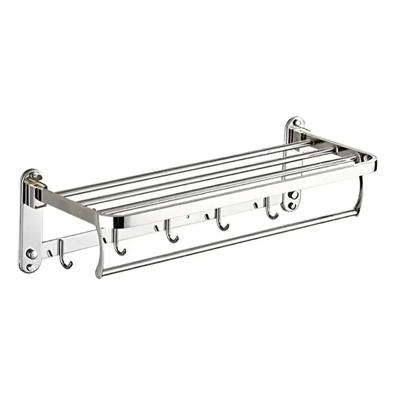 Tendedero De Pared Fijo Acero Inox P/ropa Color Gris