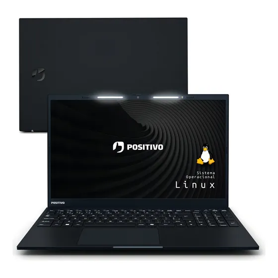 Notebook Positivo Vision R15 Lumina Bar, Amd Ryzen 7 8gb 256gb, Tela 15 Full Hd Antirreflexo, Linux - Preto