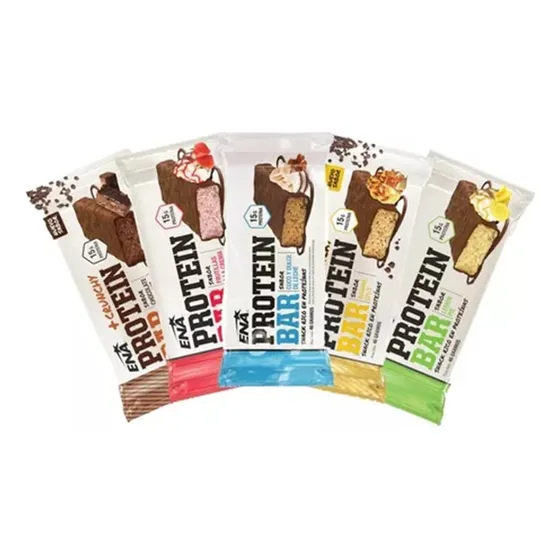Ena Protein Bar 3 Cajas X16u - 48 Barras De Proteina Sabores