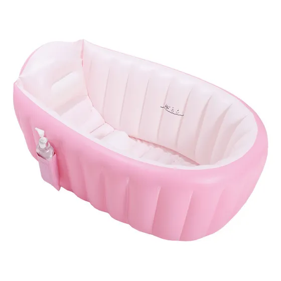 Tinas De Baño Para Bebe + Inflable Bañera Plegable Portatil