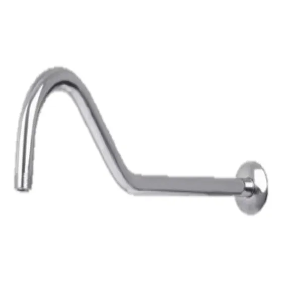 Tubo  Para Ducha Cuello De Cisne Acero Inoxidable 45cm Largo