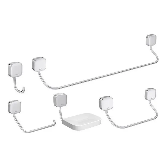 Kit De Acessórios Com 5 Peças Deca Pix 2000 C02 Cromado Unica