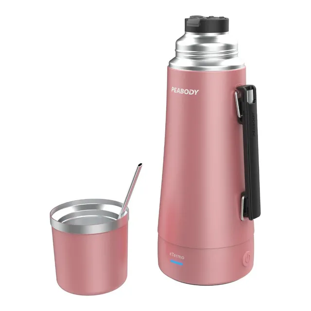 Termo Electrico Peabody Et1000g E-termo 1l Mate Bombilla P1 Color Rosa metalizado