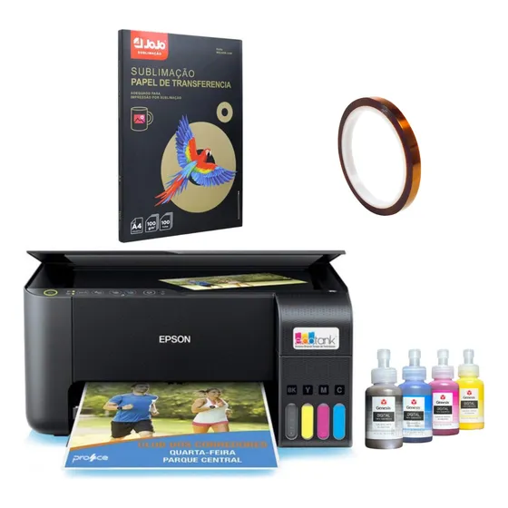 Multifuncional L3250 Tinta Sublimatica Gênesis + Papel Jojo