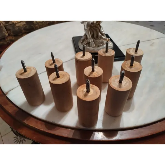 Patas O Soportes Para Camas, Box Spring En Madera 10 Cms . 