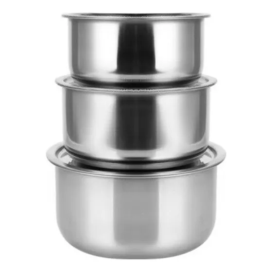 Juego De Ollas Para Sopa De Acero Inoxidable M83 Piezas Con 