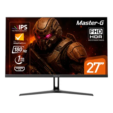 Monitor Gamer 27 Fhd Ips Hdr 180hz 1ms Mgmg2740p Master-g Color Negro
