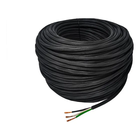 Cable Cca Uso Rudo Konect 3x12 25 Metros Color Negro