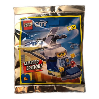 Minifigura Policia & Mini Helicoptero Lego City Polybag Ugo Minifigura Policia & Mini Helicoptero Lego City Polybag Ugo