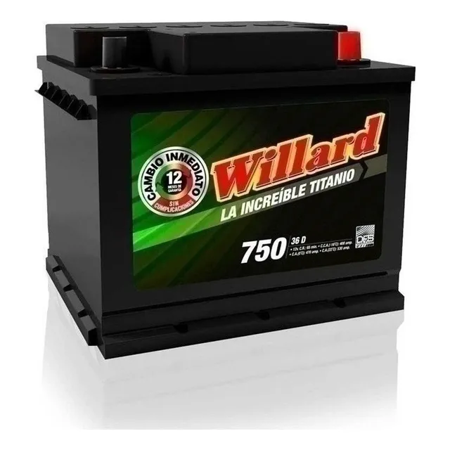 Bateria Willard Increible 36d-750 Renault Scenic Sport1.6l