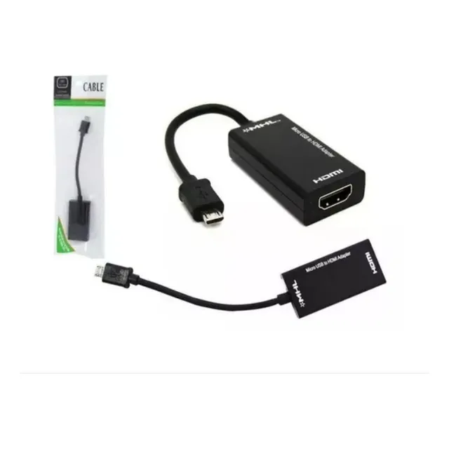 Cabo Adaptador V8 Micro Usb Hdmi Mhl 2.0 Para Cdelular 
