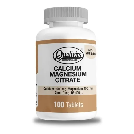 Calcium-magnesium-citrate   Qualivits  100 Tabletas