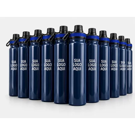 10 Garrafa De Água Térmica Com Alça Personalizada Laser Logo