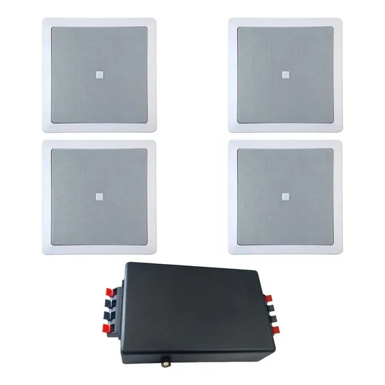 Kit Caixas De Embutir Jbl Sistema Som Ambiente Bluetooth 