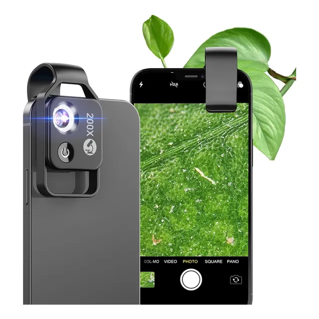 Apexel Microscopio Para Celular 200x