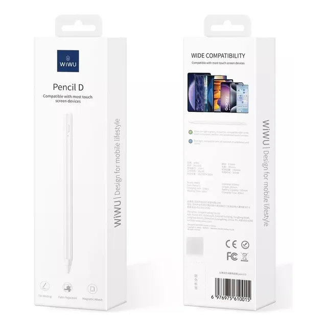 Lápiz táctil Wiwu Pencil D Blanco