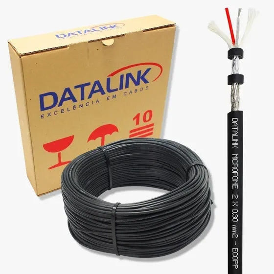 100 Metros Cabo Microfone Balanceado Dmx P/ Longa Distancia