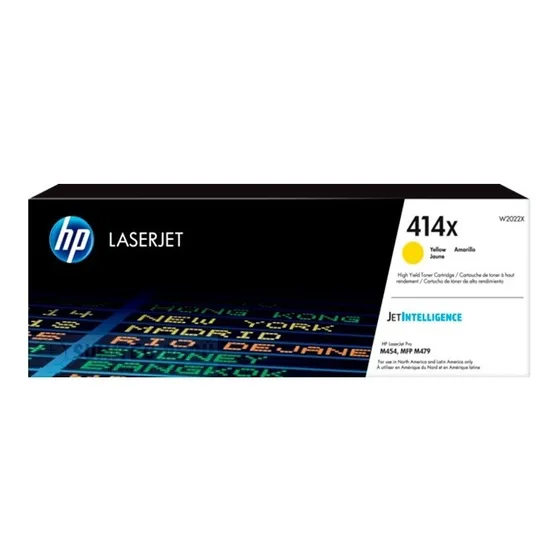 Tóner Hp 414x Amarillo Laserjet Alto Rendimiento