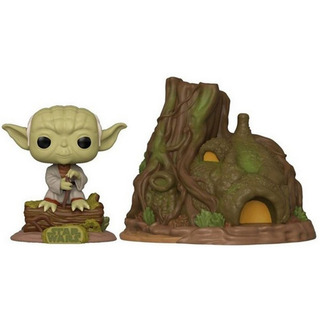 Funko Pop Town Star Wars Dagobah Yoda With Hut #11 Funko Pop Town Star Wars Dagobah Yoda With Hut #11