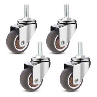 4 Ruedas De Goma Giratorias 2 Pulgadas Rodajas Para Muebles 4 Ruedas De Goma Giratorias 2 Pulgadas Rodajas Para Muebles