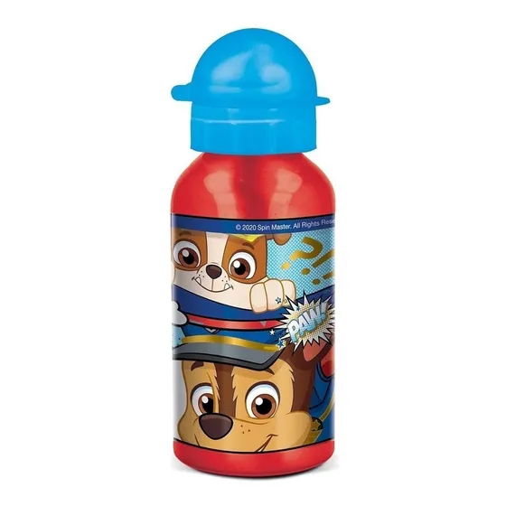 Botella Infantil Aluminio Con Pico Paw Patrol Pw209 Cresko Color Rojo