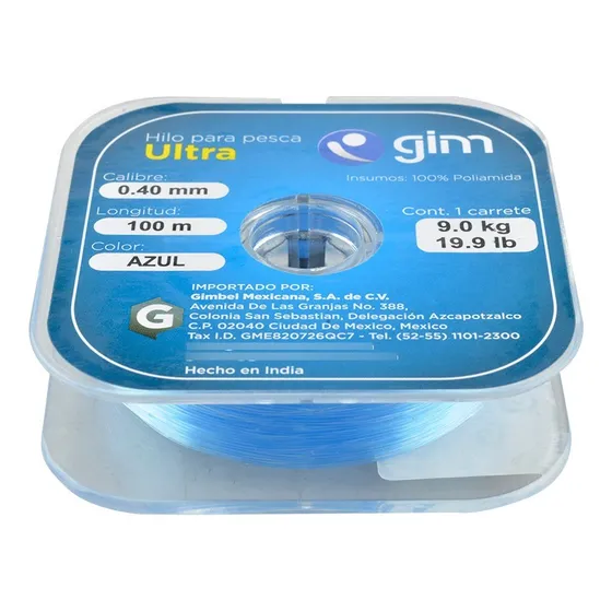 Hilo De Pesca Azul Ultra 0.40mm 100mts