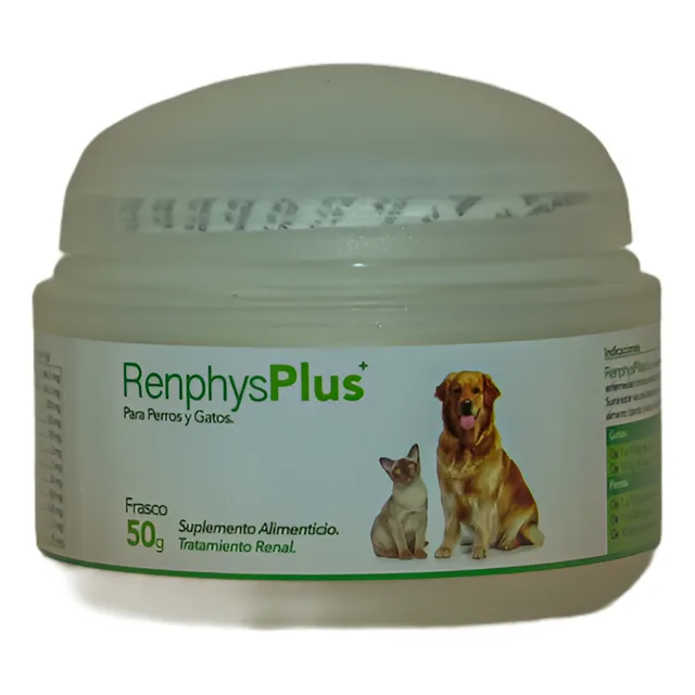 Renphys Plus X 50gr, Perros Y Gatos, Dosis 3 A 5gr Dia