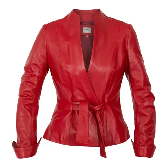 Campera Cuero Mujer Briganti Oveja Moda Premium Elegante