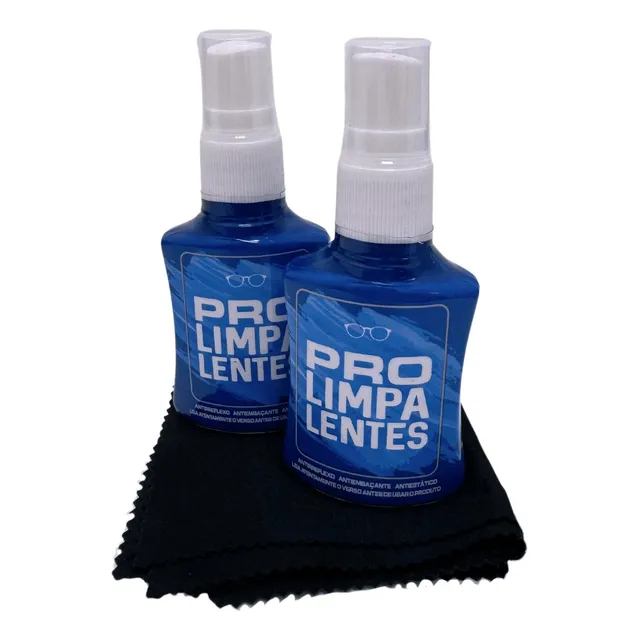 Limpa Óculos Grau Celular Kit Com 2 Limpadores +3 Flanelas 