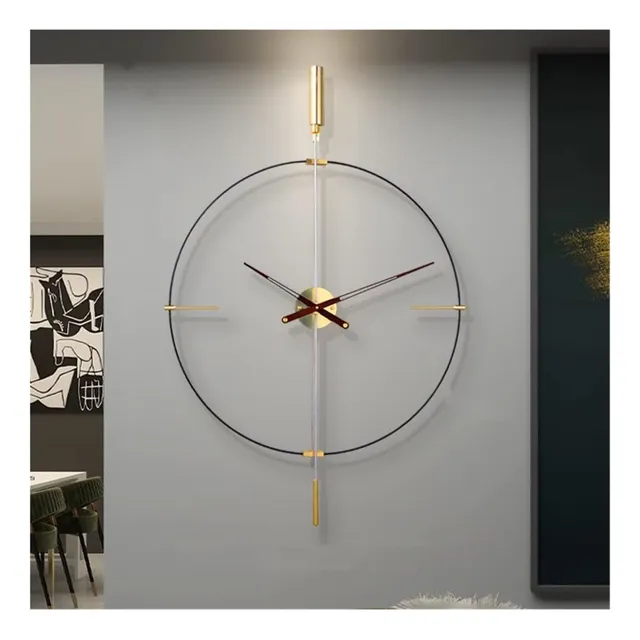 Reloj Pared Minimalista Moderno Lujo Para Sala Estar Hogar