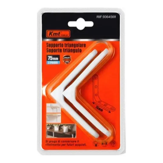 Set 2 Soporte Triangular Tipo L 75x75mm/ Runn